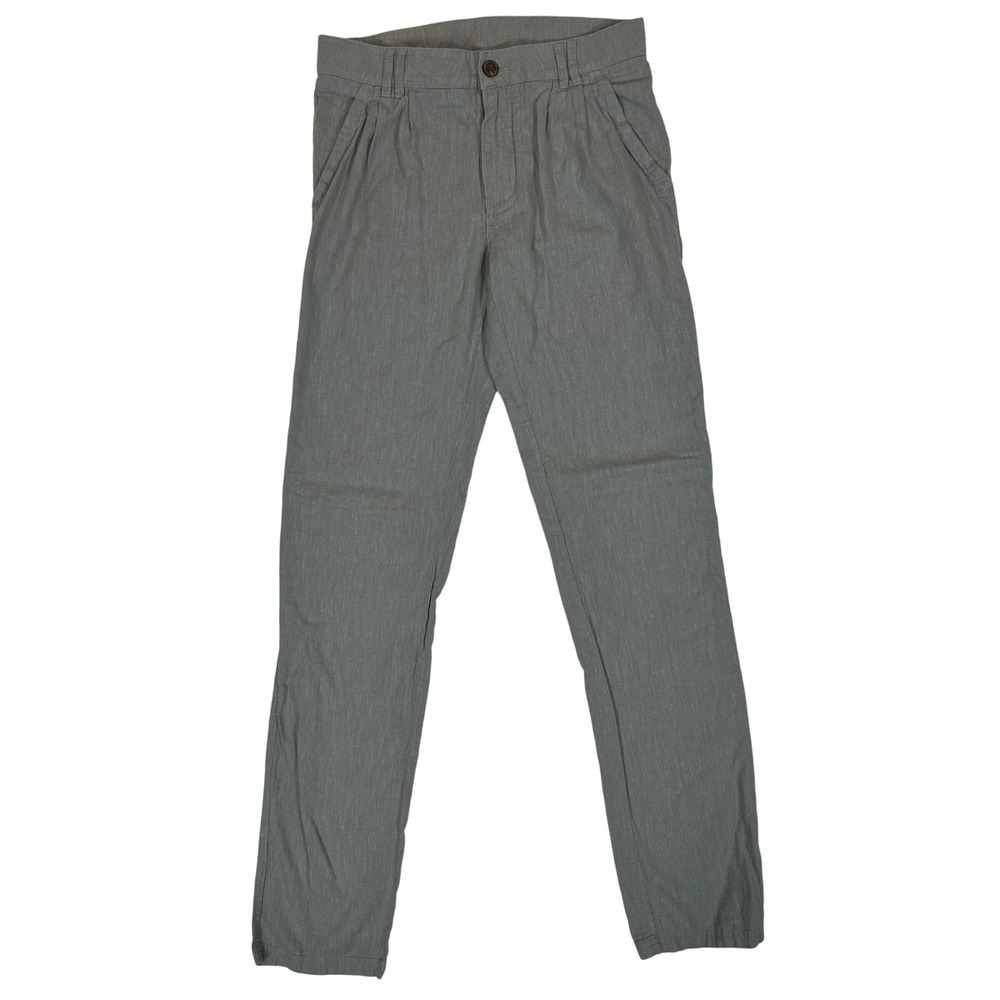 Patagonia Island Farer Pants Gray Hemp Organic Cotton Straight Leg Womens 28w/31